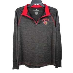 NEW Colosseum Louisville Cardinals‎ 1/4 Zip Performance Pullover Womens Large